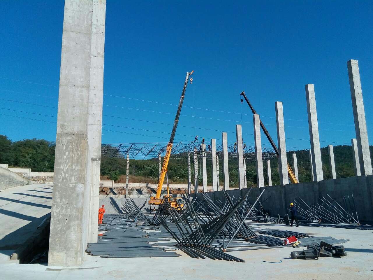 石河子搅拌站网架