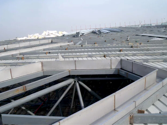 石河子安吉县体育馆网架